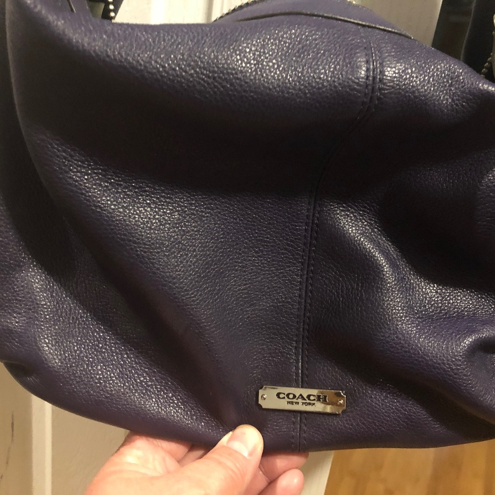 Purple coach hobo